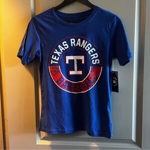 NEW Boy's Texas Rangers Shirt Large NWT